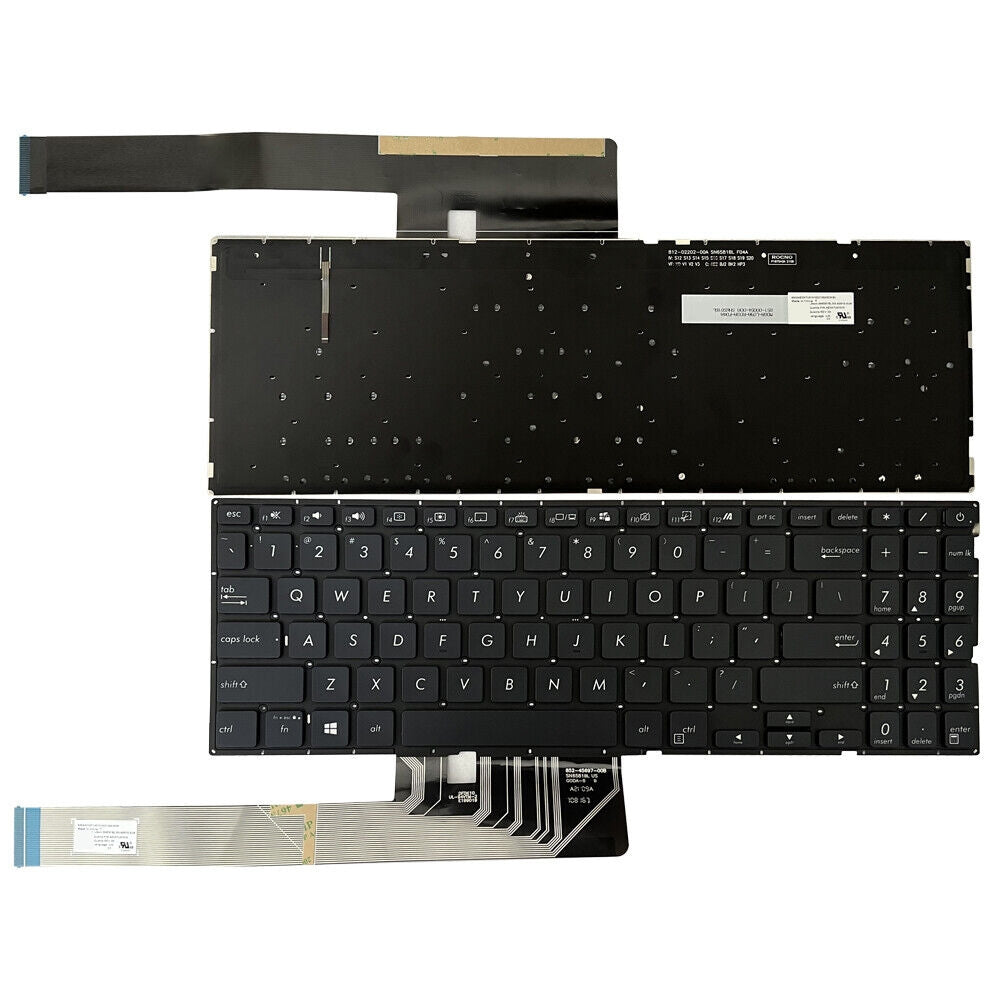 Full Keyboard with Backlight US Version Asus X571 X571F X571G X571GD Black