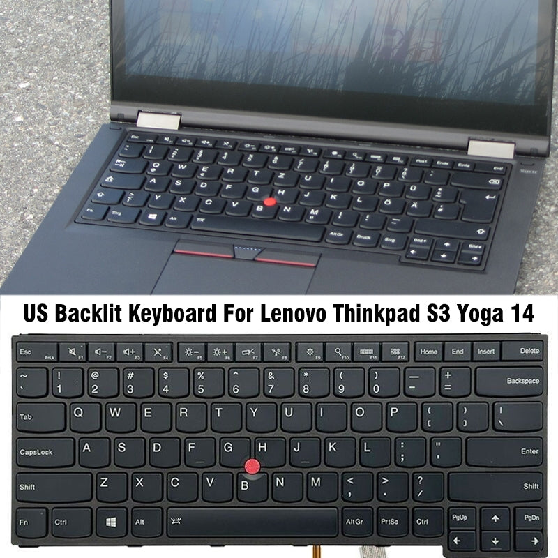 Full Keyboard with Backlight Lenovo Thinkpad S3 Yoga 14