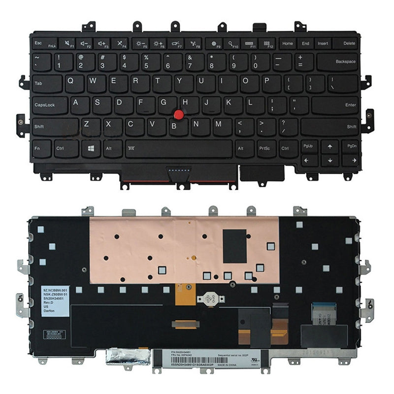 Clavier complet avec rétroéclairage Lenovo IBM ThinkPad X1 / Yoga X1C 4ème