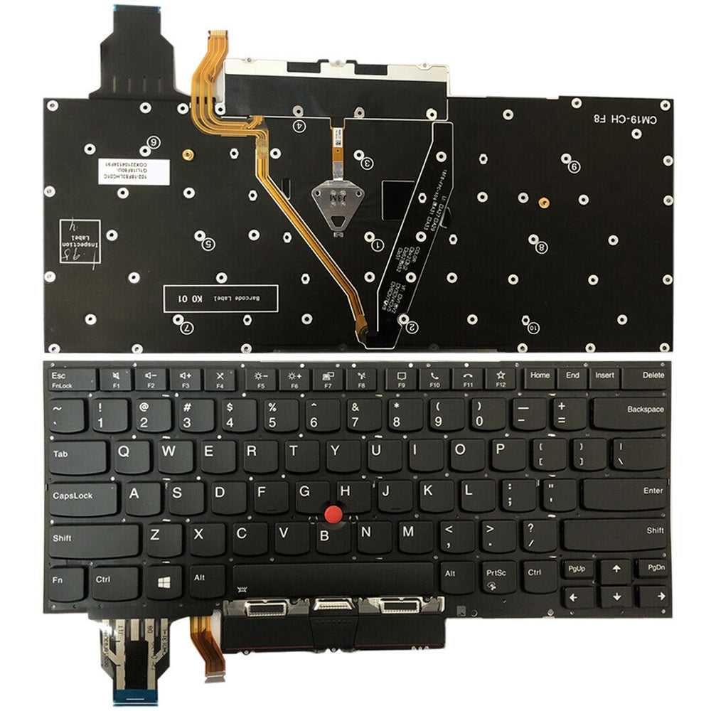 Full Keyboard with Backlight Lenovo ThinkPad X1 Yoga 5th Gen 20UB Black