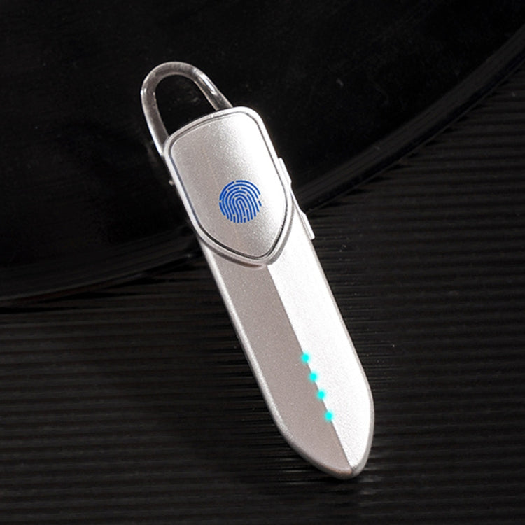 V19S Bluetooth 5.0 Business Style Touch Bluetooth Headset with Fingerprint (Silver)