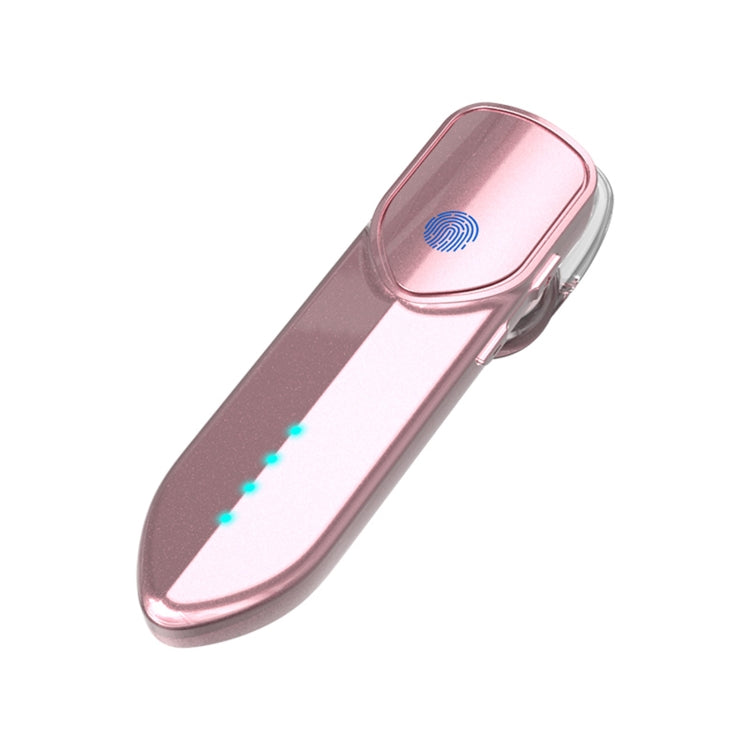 V19S Bluetooth 5.0 Business Style Fingerprint Touch Bluetooth Headset (Pink)