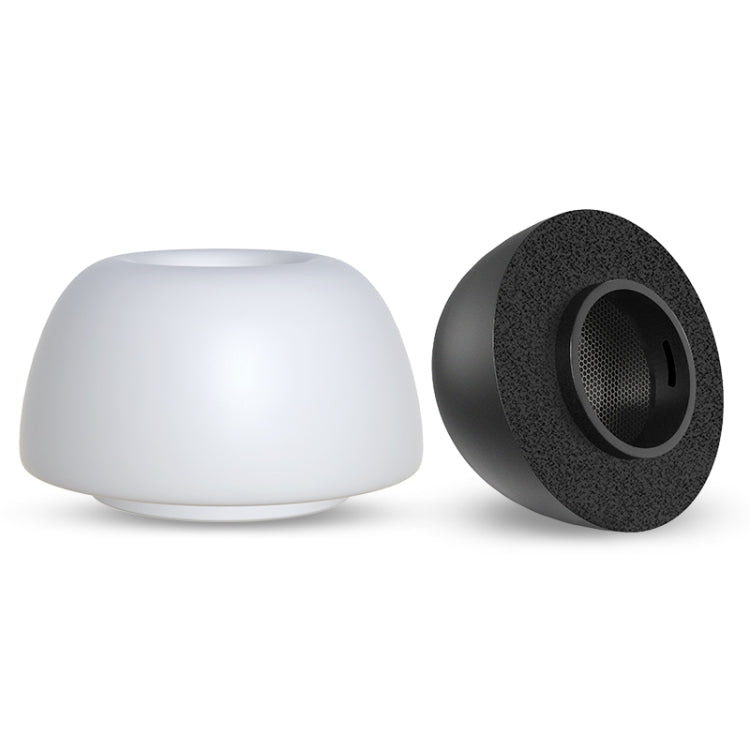 12 Stück austauschbare kabellose Silikon-Ohrstöpsel + Memory Foam-Ohrstöpsel für AirPods Pro mit Aufbewahrungsbox (Weiß + Grau)