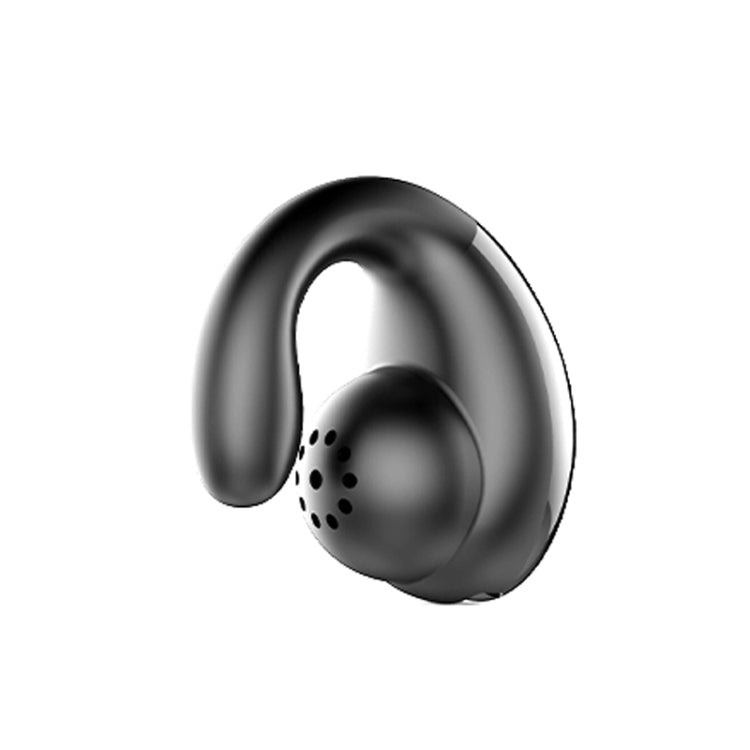 YX08 Wireless Ear-hook Headphones Ultralight V5.0 Bluetooth Headphones with Ear Clip Stereo Bluetooth Headset with Mic (Black)