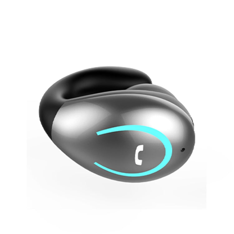 YX08 Casque sans fil avec crochet d'oreille Ultralight V5.0 Casque Bluetooth avec clip d'oreille Casque stéréo Bluetooth avec micro (Gris)