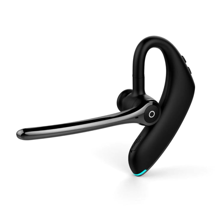 F910 Bluetooth 5.0 Auricular Bluetooth con cancelación de ruido y Micrófono Doble estilo de Oreja colgante (Negro)