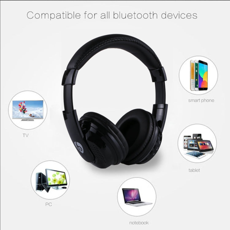 OVLENG MX666 Bluetooth 4.1 Auriculares Stereo con Micrófono compatible con Tarjeta FM y TF Para iPad iPhone Galaxy Huawei Xiaomi LG HTC y otros Teléfonos Inteligentes (Negro)