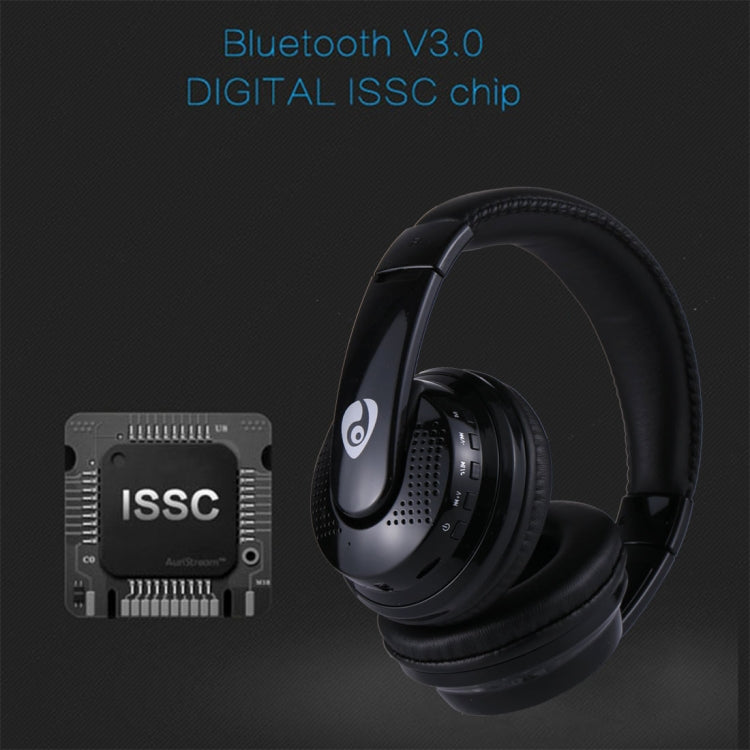 OVLENG MX666 Casque stéréo Bluetooth 4.1 avec prise en charge du microphone Carte FM et TF pour iPad iPhone Galaxy Huawei Xiaomi LG HTC et autres smartphones (Noir)