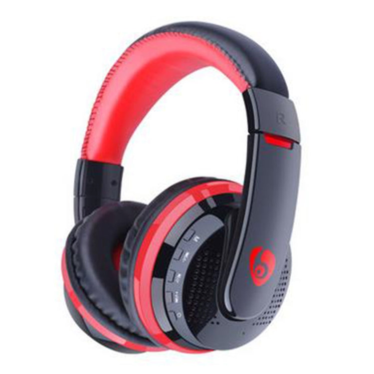 OVLENG MX666 Bluetooth 4.1 Stereo Headphones with Microphone Support FM and TF Card for iPhone Galaxy Huawei Xiaomi LG HTC and other Smartphones (Red)