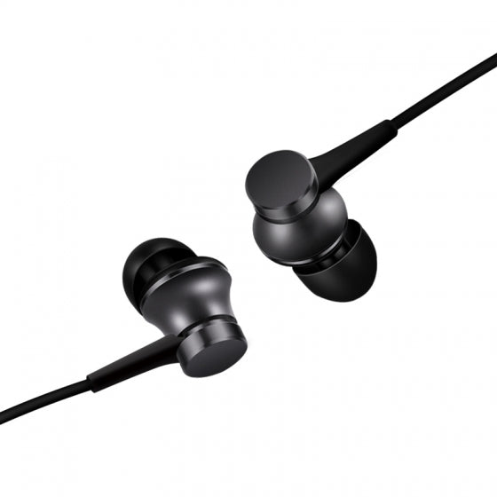 Écouteurs de base d'origine Xiaomi MI Écouteurs de base avec contrôle filaire + prise en charge du microphone et rejet d'appels (noir)