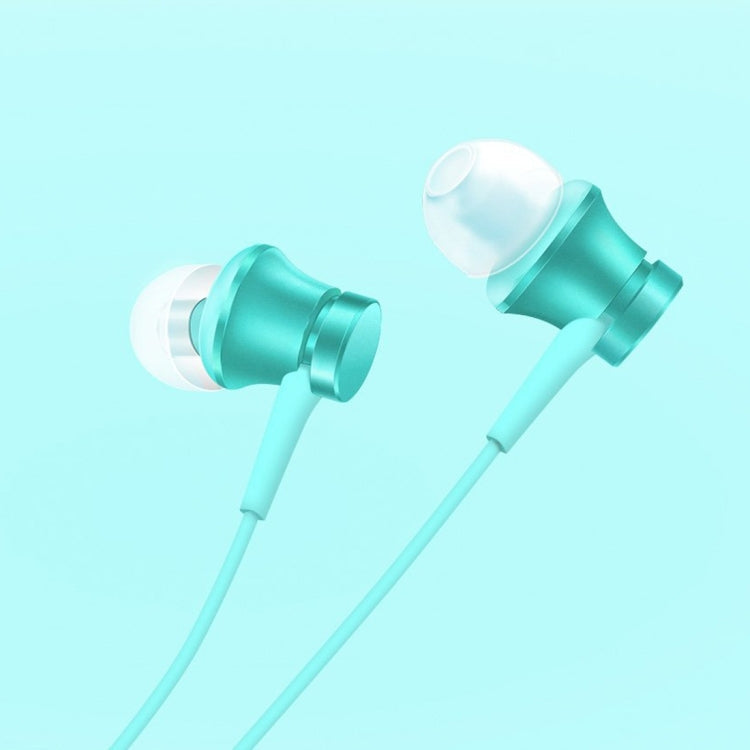 Écouteurs de base d'origine Xiaomi MI Écouteurs de base avec commande par fil + sauvegarde MIC et rejet d'appel (bleu)