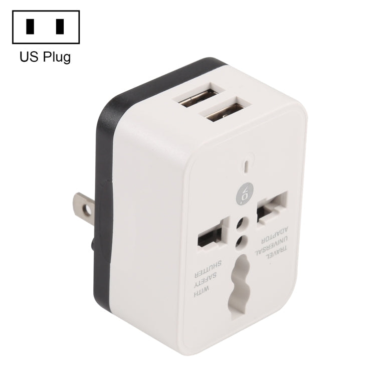 WN-2018 Dual USB Travel Charger Power Adapter Socket US Plug