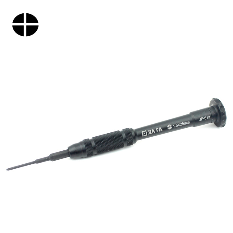 JIAFA JF-619-1.5 Cross 1.5 x 25mm Mobile Phone Repair Tool Screwdriver (Black)