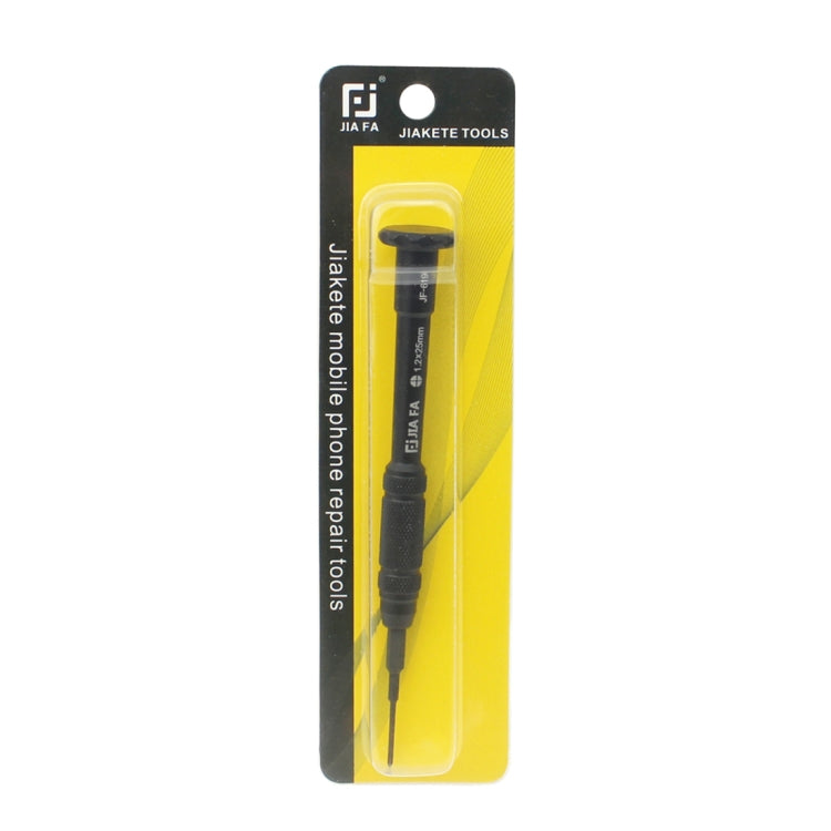 JIAFA JF-619-0.6Y 0.6 x 25mm Three Point Repair Screwdriver for iPhone X / 8 / 8P / 7 / 7P and Apple Watch (Black)