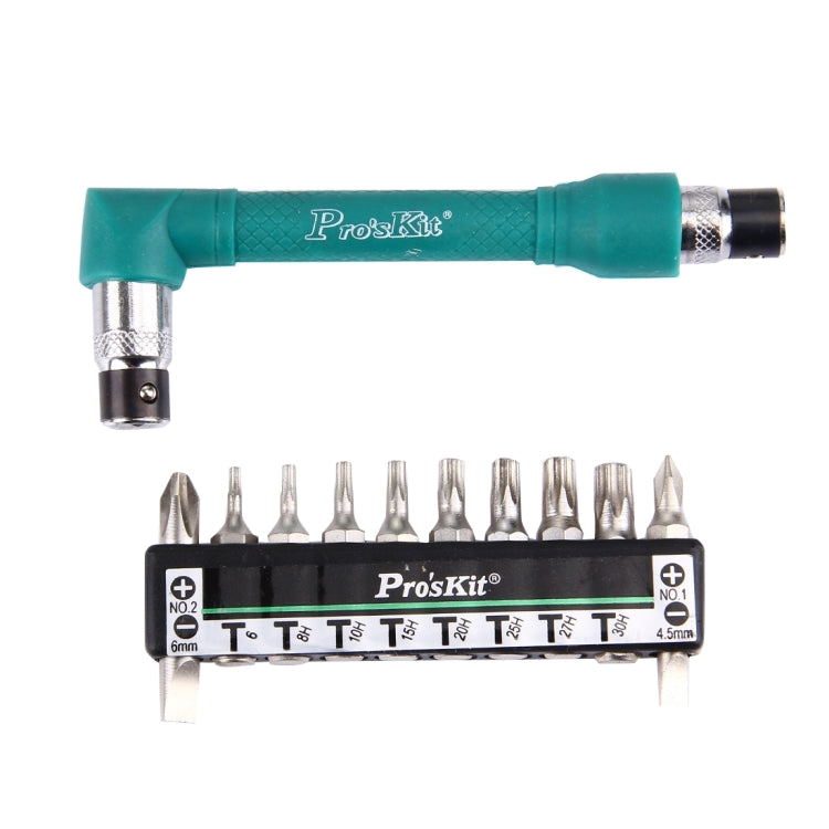 Proskit 1PK-212H 10 in 1 Double Wrench L-Shaped Screwdriver Set