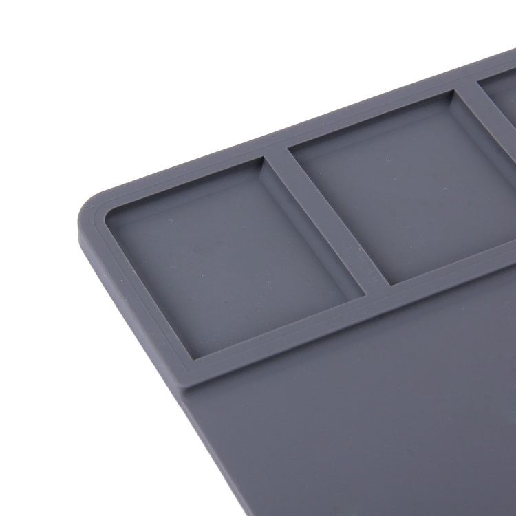 Plate-forme de maintenance Tapis isolant en silicone résistant à la chaleur et à haute température Taille : 49,5 cm x 34,7 cm (gris)