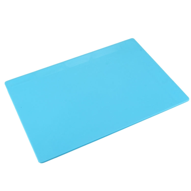 Maintenance Platform High Temperature Heat Resistant Repair Insulation Pad Silicone Mats with Screws Position Size: 35cm x 25cm (Blue)