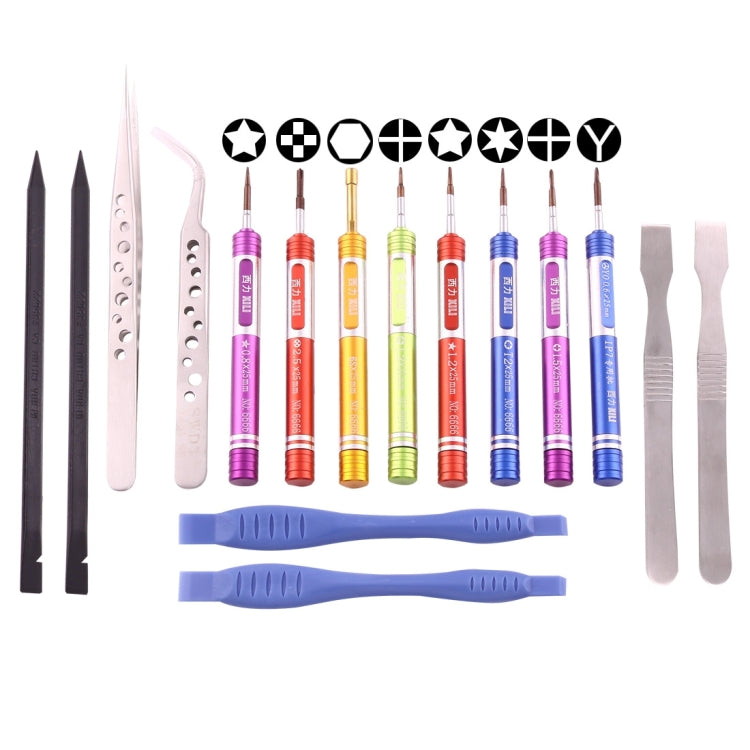 SW-1090-6 16 in 1 Multipurpose Professional Repair Tool Set with Carry Bag For iPhone Samsung Xiaomi and More Phones