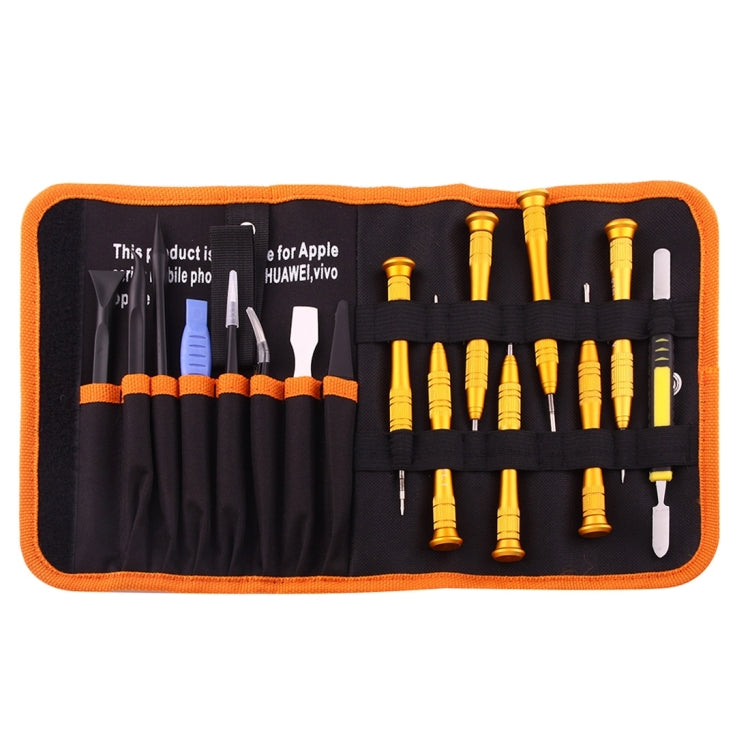 SW-1090-7 16 in 1 Multipurpose Professional Repair Tool Set with Carry Bag For iPhone Samsung Xiaomi and More Phones
