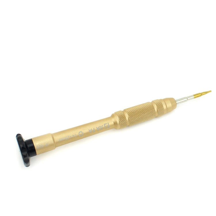 Herramienta de Reparación Profesional Herramienta abierta Destornillador de punta hexagonal T4 de 25 mm (dorado)