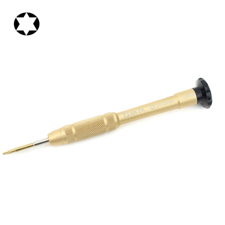 Outil de réparation professionnel Open Tool Tournevis hexagonal T5 25 mm (doré)