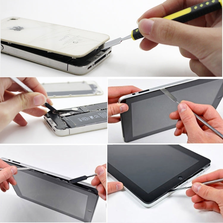 Outil professionnel de réparation de tige de démontage en métal pour téléphones portables/tablettes PC Longueur : 17,5 cm (argent)
