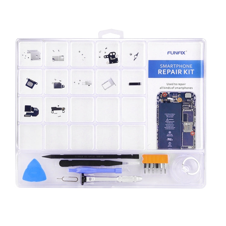 FUNFIX Kit d'outils ouverts de réparation 14 en 1 avec lames pour iPhone 6 et 6S / iPhone 5 et 5S / téléphone portable
