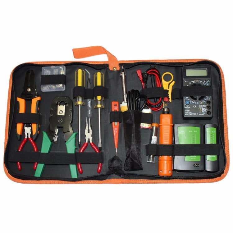 JAKEMY PS-P15 16 in 1 Professional LAN Network Kit Crimper Cable Stripper Cutter Pliers Screwdriver