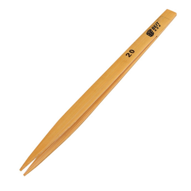 MEILLEUR BST-20 # pointe pointue et pince à épiler en bambou de 140 mm sur toute la longueur