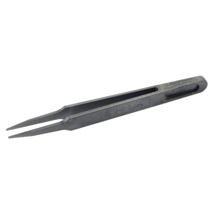 Pinzas de punta recta de fibra de carbono antiestática JF-S11 (Negras)