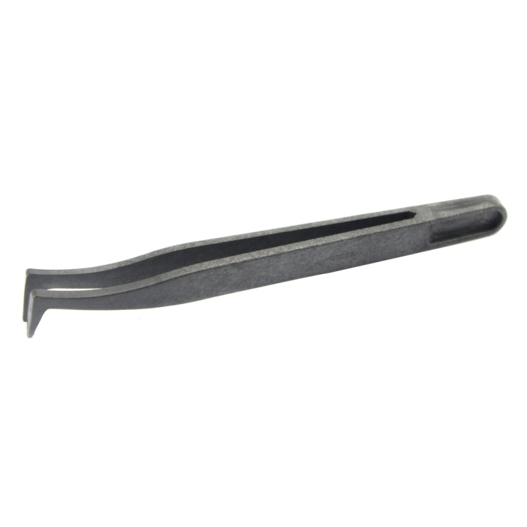 Pinzas de punta curva de fibra de carbono antiestática JF-S16 (Negras)