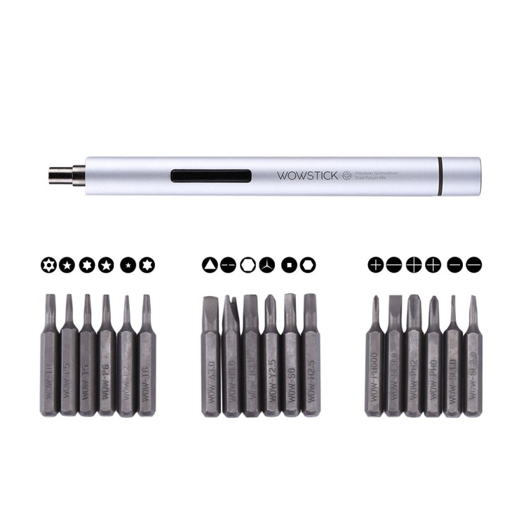 Wowstick 19 en 1 Kits de Destornilladores de lápiz de mano inteligente de Doble Power Herramienta de Reparación de puntas de Precisión Para Teléfonos y Tabletas