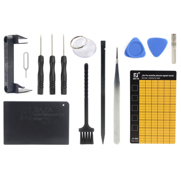 JF-8147 Kit de Herramientas de Reparación de desMontaje dedicado Para iPhone 14 en 1 de Metal + Plástico