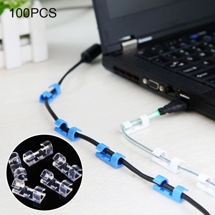 Organizador de alambre de clip fijo de Cable de 100 Piezas con entrega de Color aleatorio Adhesivo