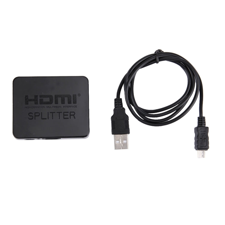 4K HDMI Splitter Full HD 1080p Video HDMI Switch Switcher 1x2 Split Out Amplifier Pantalla Dual Para HDTV DVD PS3 Xbox (Negro)