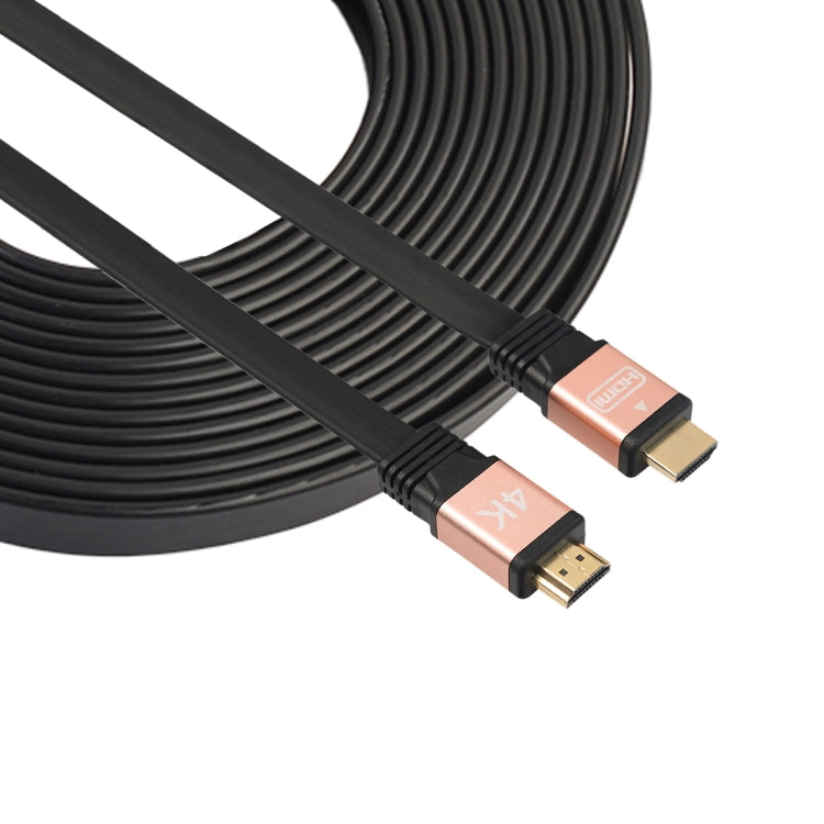 3m HDMI 2.0 (4K) 30AWG High Speed ​​18Gbps Gold Plated Connectors HDMI Male to HDMI Male Flat Cable (Rose Gold)