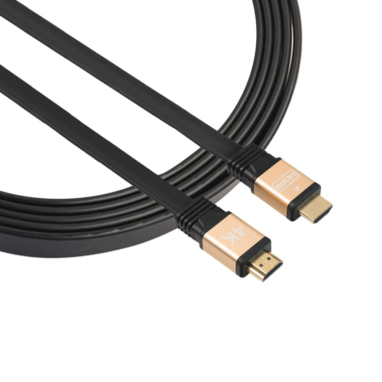 1m HDMI 2.0 (4K) 30AWG Conectores chapados en Oro de alta velocidad 18Gbps Cable plano HDMI Macho a HDMI Macho (dorado)
