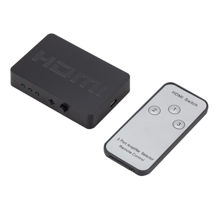 Commutateur HDMI ZMT043 Commutateur vidéo 3D 1080P 3 en 1 avec télécommande