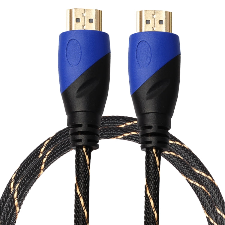 1m HDMI 1.4 Versión 1080P Tejido Net Line Azul Negro Cabeza HDMI Macho a HDMI Macho Audio Video Conector Adaptador Cable