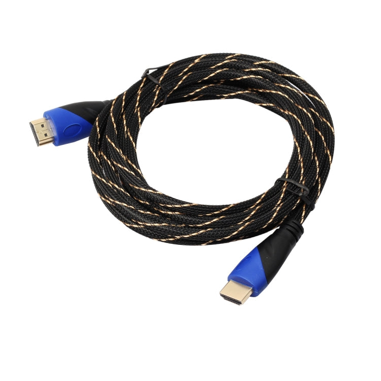 3m HDMI 1.4 Version 1080P Fabric Net Line Blue Black Head HDMI Male to HDMI Male Audio Video Connector Adapter Cable