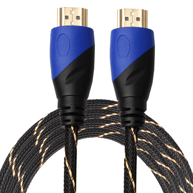 3m HDMI 1.4 Version 1080P Fabric Net Line Blue Black Head HDMI Male to HDMI Male Audio Video Connector Adapter Cable