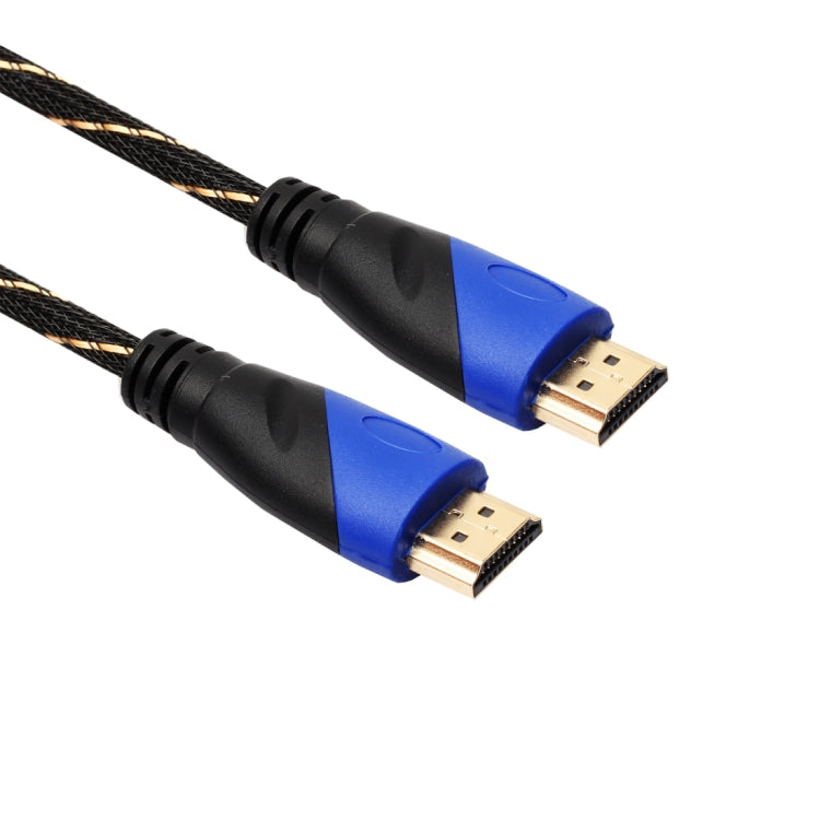 1.8m HDMI 1.4 Version 1080P Woven Network Line Blue Black HDMI Male Head to HDMI Male Audio Video Connector Adapter Cable with DVI Adapter Set