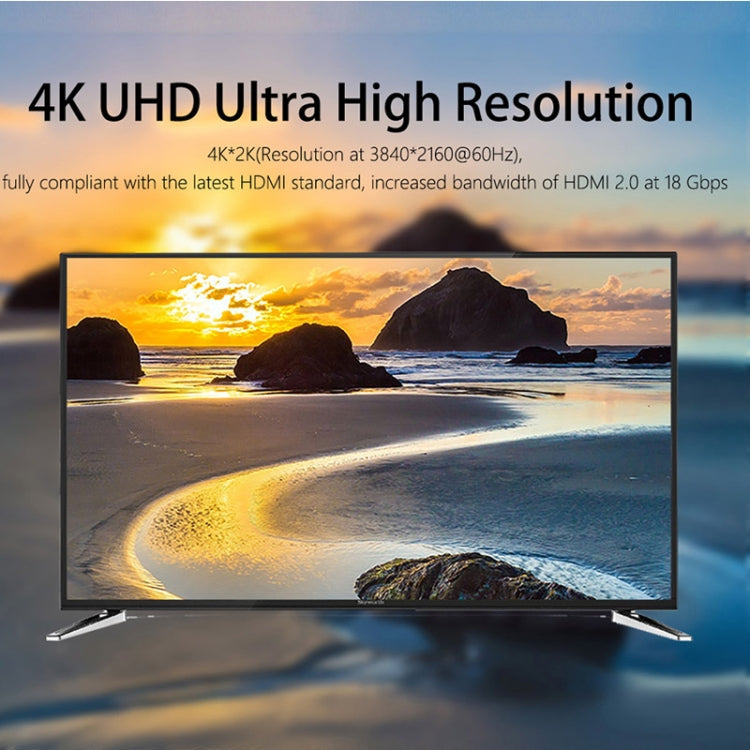 1m HDMI 2.0 Version 4K 1080P en alliage d'aluminium tête de ligne connecteurs plaqués or HDMI mâle vers HDMI mâle câble adaptateur Audio vidéo