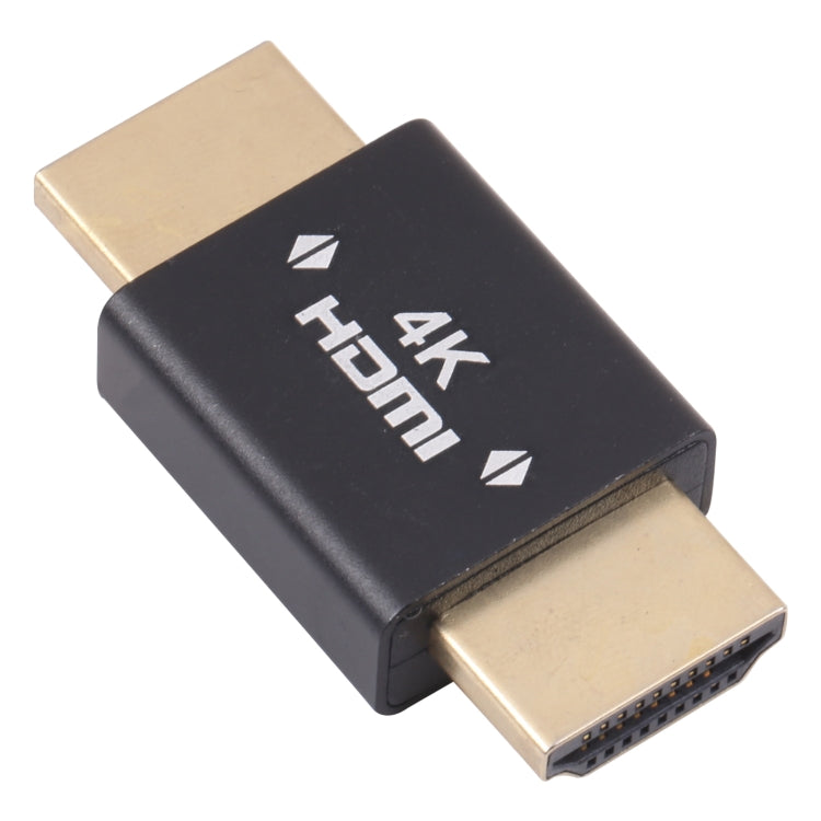 Adaptador HDMI Macho a masculino chapado en Oro (Negro)
