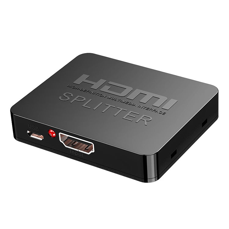 1x2 Mini divisor de amplificador HDMI compatible con 3D y 4K x 2K (Negro)