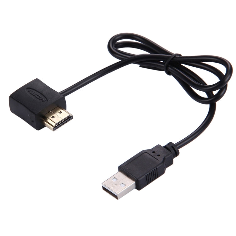 Câble adaptateur HDMI femelle + HDMI mâle vers USB 2.0 mâle 50 cm