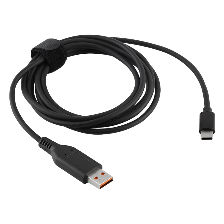 Interfaz Yoga 3 al Cable Cargador Adaptador de Corriente Macho tipo C USB-C Para Lenovo Yoga 3 longitud: aProximadamente 1.8 m (Negro)