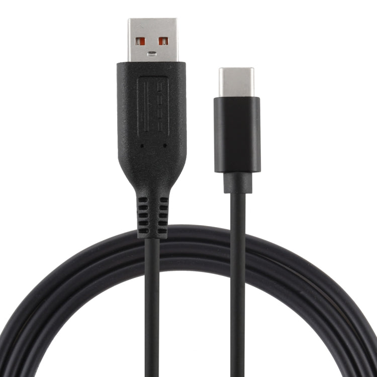 Interfaz Yoga 3 al Cable Cargador Adaptador de Corriente Macho tipo C USB-C Para Lenovo Yoga 3 longitud: aProximadamente 1.8 m (Negro)