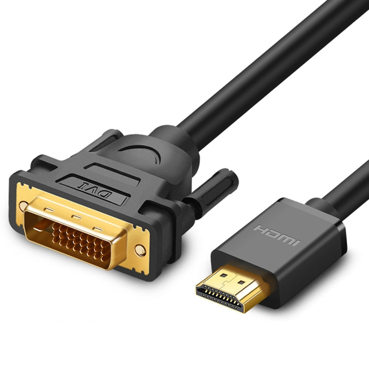 UVerde DVI D (24 + 1) Macho a HDMI Macho HD 2K Línea de intercambio bidireccional Longitud: 1 m