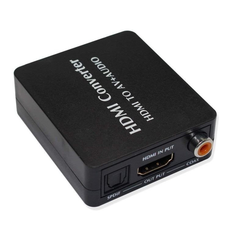 Convertidor de Audio HDMI a AV Compatible con Audio coaxial SPDIF NTSC PAL Video compuesto Adaptador HDMI a 3RCA Para TV / PC / PS3 / Azul-ray DVD